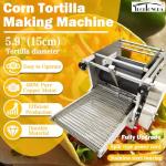 TECHTONGDA Commercial Tortilla Maker Electric Machine Tortilla Press Tacos Maker 5.9" Automatic Mexican Tortilla Maker Chapatti Tortilla Machine 0.06-0.2" Thickness Adjustable