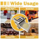 TECHTONGDA Commercial Tortilla Maker Electric Machine Tortilla Press Tacos Maker 5.9" Automatic Mexican Tortilla Maker Chapatti Tortilla Machine 0.06-0.2" Thickness Adjustable