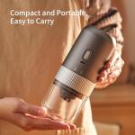 Artkoff Electric Coffee Bean Grinder, Burr Coffee Grinder Adjustable Coarseness Settings, Black