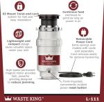 Waste King 1/3 HP Compact Garbage Disposal