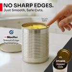 MÜELLERHOME SmoothEdge Auto Electric Can Opener – Battery‑Operated One‑Touch w Magnet Lid Lifter – Portable Hands‑Free Automatic Can Openers for Seniors & Arthritis, Smooth‑Edge Cut Technology, Black