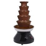 Subiudzzh 5 Tiers Commercial Chocolate Fountain, 230W Stainless Steel Hot Fondue Fountain Machine Fondue Chocolate with Cleaning Brush 7 Lbs Capacity for Celebrations, Big Parties