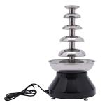 Subiudzzh 5 Tiers Commercial Chocolate Fountain, 230W Stainless Steel Hot Fondue Fountain Machine Fondue Chocolate with Cleaning Brush 7 Lbs Capacity for Celebrations, Big Parties