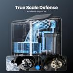 Vibofrost Nugget Ice Maker Countertop – Premium Stainless Steel, Chewable Sonic Ice, 2000+ Ice Pellets Daily, Ready in 6-10 Minutes, Self-Cleaning & Innovative Anti-Scale System (Black)