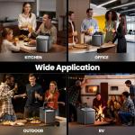 Vibofrost Nugget Ice Maker Countertop – Premium Stainless Steel, Chewable Sonic Ice, 2000+ Ice Pellets Daily, Ready in 6-10 Minutes, Self-Cleaning & Innovative Anti-Scale System (Black)