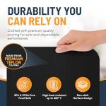 Toaster Oven Liners for Bottom of Oven (4 Pack) Reusable Non-Stick Heat Resistant Toaster Liners, Compatible with Ninja, Cuisinart, Emeril Lagasse & More, Toaster Mat, 12"x12" (Black)