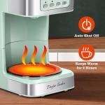 Taylor Swoden 12-Cup Programmable Coffee Maker, Regular & Strong Brew Drip Coffee Machine for Home and Office, Glass Carafe, Pause & Serve, Auto Shut Off, Green & Stainless Steel