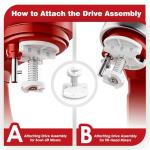 EZATO Ice Cream Maker Attachment for KitchenAid, Fits KitchenAid 4.5/5QT & 6QT Mixers, Frozen Ice Cream & Sorbet Gelato Maker, 2 Quart, White