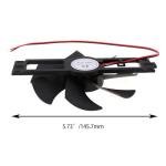 MTQY Black 18V Plastic Induction Cooker Cooling Fan Fan for Air Purifier Induction Cooker Electronic Component