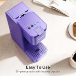 Tastyle Single Serve Coffee Maker for K Cup, Ground and Tea, Hot and Iced Coffee Machines with Bold Setting, 6 to 16 Oz Brew Sizes, Compact for Small Spaces, Purple (2.0 Version)