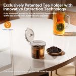 Tastyle Single Serve Coffee Maker for K Cup, Ground and Tea, Hot and Iced Coffee Machines with Bold Setting, 6 to 16 Oz Brew Sizes, Compact for Small Spaces, Purple (2.0 Version)