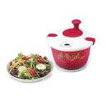 Cuisinart Large Salad Spinner- Wash, Spin & Dry Salad Greens, Fruits & Vegetables, 5qt, CTG-00-SASR Red
