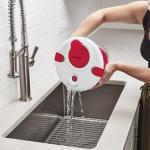 Cuisinart Large Salad Spinner- Wash, Spin & Dry Salad Greens, Fruits & Vegetables, 5qt, CTG-00-SASR Red