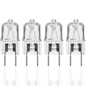 Light Bulb Fits for GE Samsung Kenmore Maytag Elite Over The Stove Range Microwave Oven,G8 120V 20W Replacement Night/Stove/Under Light Halogen Bulb,Replaces WB25X10019 WB36X10213(4 Pack)