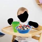 PLASKIDY Cereal Bowls with Straws & Kids Straw Cups - Set of 4 Kids Plastic Bowls with Straws & 4 Straw Cups for Kids BPA Free Dishwasher Safe Kids Bowls with Built-In Straw Include 3 Cleaning Brushes