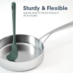 ChefAide 5 Pieces Silicone Spatula Set, Food Grade Rubber Spatula, Upgrade Strong Handle with Ergonomic Grip, Heat Resistant Up to 600°F for Nonstick Cookware, Cooking Dried Thyme