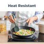 ChefAide 5 Pieces Silicone Spatula Set, Food Grade Rubber Spatula, Upgrade Strong Handle with Ergonomic Grip, Heat Resistant Up to 600°F for Nonstick Cookware, Cooking Dried Thyme