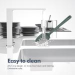 ChefAide 5 Pieces Silicone Spatula Set, Food Grade Rubber Spatula, Upgrade Strong Handle with Ergonomic Grip, Heat Resistant Up to 600°F for Nonstick Cookware, Cooking Dried Thyme