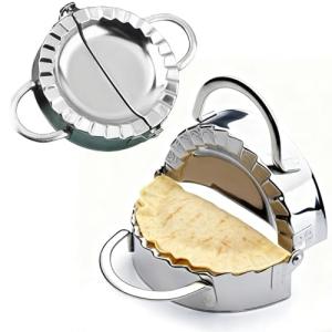 2PCS Quesadilla Maker,6 Inch Dumpling Maker,Stainless Steel Tortilla Sealer Crimper,Tacos Tortilla Maker,Quesadillas, Dumplings (2)