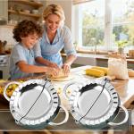 2PCS Quesadilla Maker,6 Inch Dumpling Maker,Stainless Steel Tortilla Sealer Crimper,Tacos Tortilla Maker,Quesadillas, Dumplings (2)