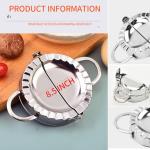 2PCS Quesadilla Maker,6 Inch Dumpling Maker,Stainless Steel Tortilla Sealer Crimper,Tacos Tortilla Maker,Quesadillas, Dumplings (2)