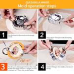 2PCS Quesadilla Maker,6 Inch Dumpling Maker,Stainless Steel Tortilla Sealer Crimper,Tacos Tortilla Maker,Quesadillas, Dumplings (2)