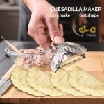 2PCS Quesadilla Maker,6 Inch Dumpling Maker,Stainless Steel Tortilla Sealer Crimper,Tacos Tortilla Maker,Quesadillas, Dumplings (2)