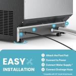 Manastin Commercial Ice Maker, 200lbs/24H Large Ice Machine with 33lbs Storage Capacity, Under Counter Ice Maker with Water Filter, for Home & Bar, Self-Cleaning, Timer, 96 Ice Cubes/15 Mins