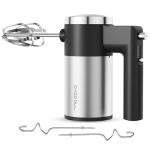 600W Handheld Mixer, 5-Speed Electric Hand Mixer for Baking & Cooking, CX-6641-Black
