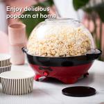 Gadgy Popcorn Machine – 800W Electric Hot Oil Popcorn Maker with Non-Stick Plate, Lid & Stirrer – Large 24-Cup Popper for Home, Parties, Movie Night – Butter, Sugar & Spice Compatible (Red)