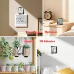 AyayaBoss 3 Pack Room Thermometer Indoor Hygrometer for Home, Digital Sensor Mini Humidity Gauge Meter, Temperature Humidity Monitor for Bedroom, Pet, Plant - Battery Included