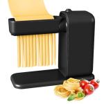 GEFT Electric Pasta Maker, 3-in-1 Pasta Maker Machine Includes Pasta Roller Spaghetti Cutter & Fettuccine Cutter with Cleaning Brush, Noodle Maker for Home Use, Black