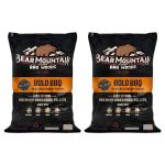 Bear Mountain 2 Pack All Natural Wood Pellets for Smoker, Grill & BBQ, 20 Lbs, Bold