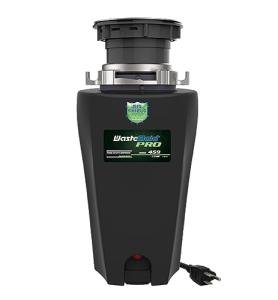 WASTEMAID 10-US-WMP-459 Pro Anti-Jam Garbage Disposer, 1/3 HP, Black