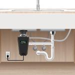 WASTEMAID 10-US-WMP-459 Pro Anti-Jam Garbage Disposer, 1/3 HP, Black