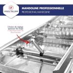 Bron Coucke Stainless Steel Bron Mandolin Slicer Without Pusher 215030 Gray, Without Hand Guard