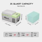 Alpicool Portable Fridge 12 Volt Car Refrigerator 21 Quart Freezer for Fishing, Camping, RV, Truck, Boat-12/24V DC