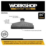 Wet/Dry Vacuum Floor Brush Attachment for 1-7/8" Wands