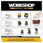 Wet/Dry Vacuum Floor Brush Attachment for 1-7/8" Wands