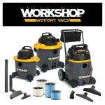 Wet/Dry Vacuum Floor Brush Attachment for 1-7/8" Wands