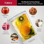 Fullstar Portable Blender for Smoothies and Shakes – 15 oz Mini Personal Travel Blender with Sipper Lid, Compact Smoothie Maker for Office, Home, and Kitchen (White)