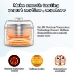 Yogurt Maker,Automatic Digital Yogurt Machine,3 In 1 Greek Yoghurt Maker Machine With Timer,Can Make Yogurt/Natto and Cheese.