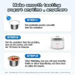 Yogurt Maker,Automatic Digital Yogurt Machine,3 In 1 Greek Yoghurt Maker Machine With Timer,Can Make Yogurt/Natto and Cheese.