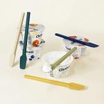 Carrotez Small Silicone Spoon, Mini Spatula, Small Spatulas for Kitchen Use, Spoonula, Perfect for Eating, Stirring, Spreading, 7.3", 1 pc - Navy