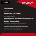 Zafee WPW10169757 Wall Oven Light Bulb Replacement Fit for Whirlpool Jenn-Air Kitchenaid, 120V 25W G9, Replace W10169757