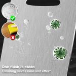 BLOCE Titanium Cutting Board for Kitchen, Stainless Non Stick Chopping Board, Upgrade Double Sided Food-Grade Titanium Board for Kitchen for Meat Cheese Vegetable (A)