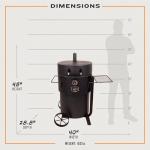 Oklahoma Joe's Bronco Pro Charcoal Steel Drum Smoker - 19202099