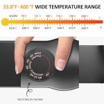 Sunvivi Electric Fondue Pot Set for Melting Chocolate Cheese, 3 Quart Fondue Set with Adjustable Temperature Control and 8 Color-Coded Forks, 1000W Non-Stick Fondue Maker for Dessert, Oil and Broth