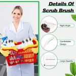 Yinkin 24 Pcs Kitchen Scrub Brush Bulk Sink Bathroom Edge Corner Cleaning Brush Right Angle Mini for Grout Household Dishwasher Tile Lines Window Track Deep Cleaning with Stiff Bristles