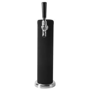 Kegerator Tower Insulator for Standard 3” Diameter Single Tap Draft Beer Tower, Stretchy Neoprene Beer Tower Cover to Minimize Condensation & Reduce Foam